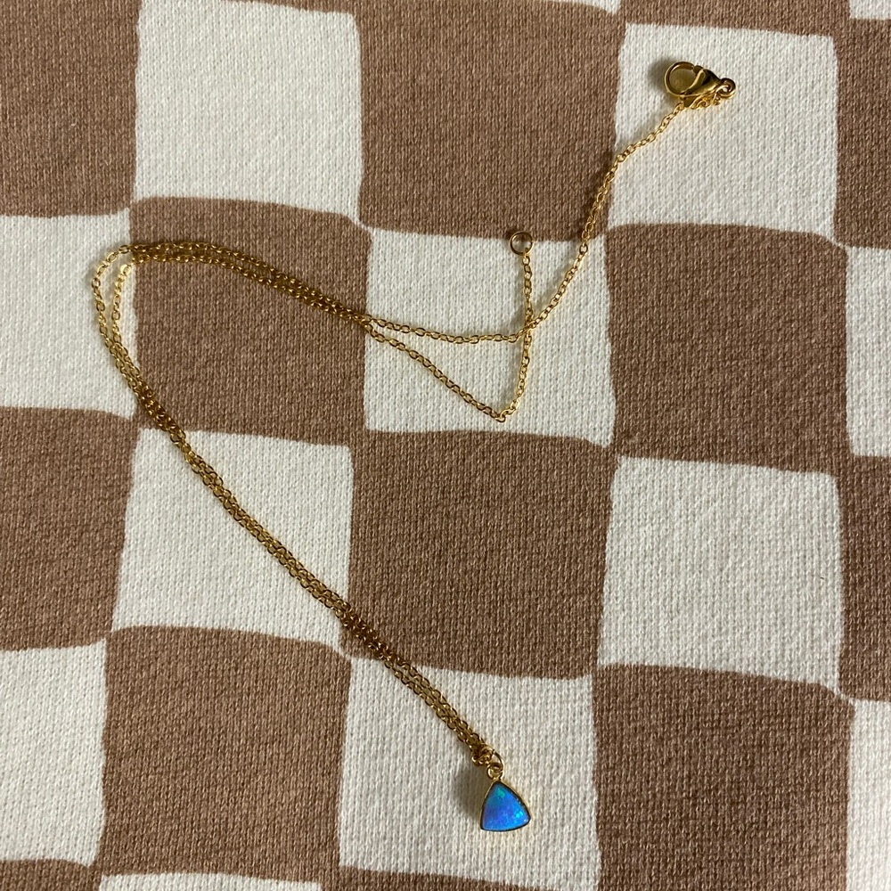 Blue Opal Necklace